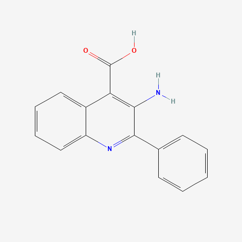3-amino-2-phenylquinoline-4-carboxylic acid (CAS: 36735-26-9) - Chemical Structure and Molecular Formula 