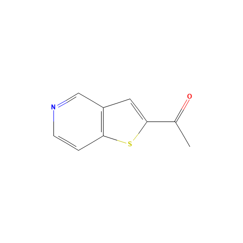 1-thieno[3,2-c]pyridin-2-ylethanone (CAS: 1018953-37-1) - Chemical Structure and Molecular Formula 