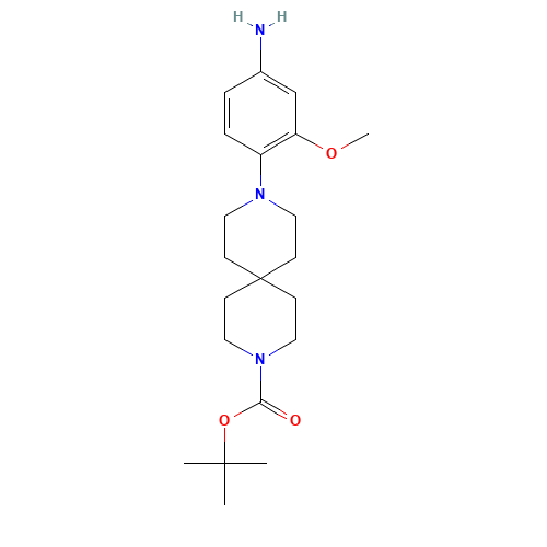 tert-butyl 9-(4-amino-2-methoxyphenyl)-3,9-diazaspiro[5.5]undecane-3-carboxylate (CAS: 1453211-89-6) - Related Chemical Product