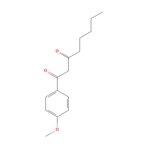 1-(4-methoxyphenyl)octane-1,3-dione (CAS: 1097121-69-1) - Chemical Structure and Molecular Formula 