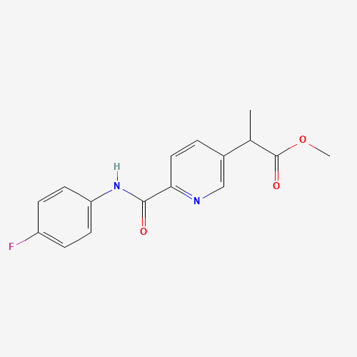 methyl 2-[6-[(4-fluorophenyl)carbamoyl]pyridin-3-yl]propanoate (CAS: 1419603-15-8) - Related Chemical Product