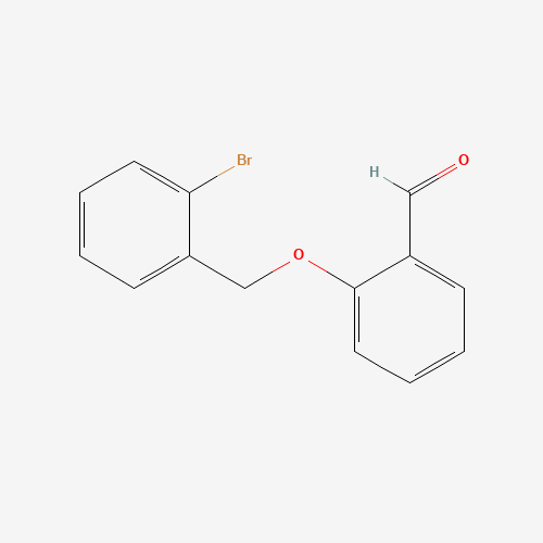 2-[(2-bromophenyl)methoxy]benzaldehyde (CAS: 137266-01-4) - Chemical Structure and Molecular Formula 