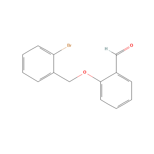 2-[(2-bromophenyl)methoxy]benzaldehyde (CAS: 137266-01-4) - Chemical Structure and Molecular Formula 