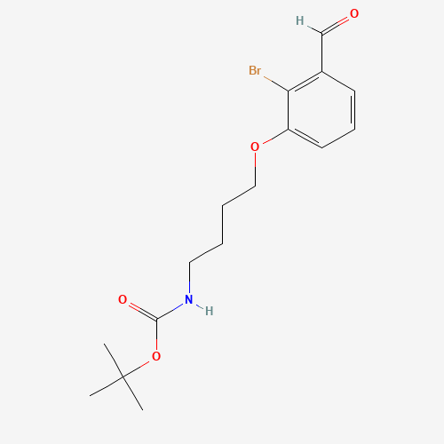 tert-butyl N-[4-(2-bromo-3-formylphenoxy)butyl]carbamate (CAS: 1364685-86-8) - Related Chemical Product
