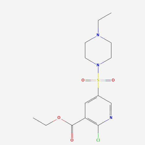 ethyl 2-chloro-5-(4-ethylpiperazin-1-yl)sulfonylpyridine-3-carboxylate (CAS: 334708-08-6) - Related Chemical Product