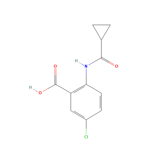 5-chloro-2-(cyclopropanecarbonylamino)benzoic acid (CAS: 926234-00-6) - Related Chemical Product