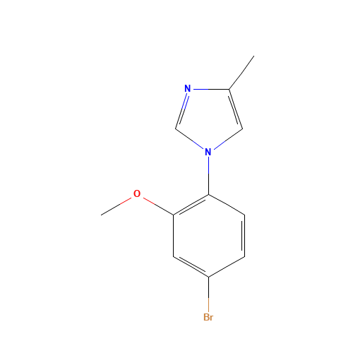 1-(4-bromo-2-methoxyphenyl)-4-methylimidazole (CAS: 870838-56-5) - Related Chemical Product