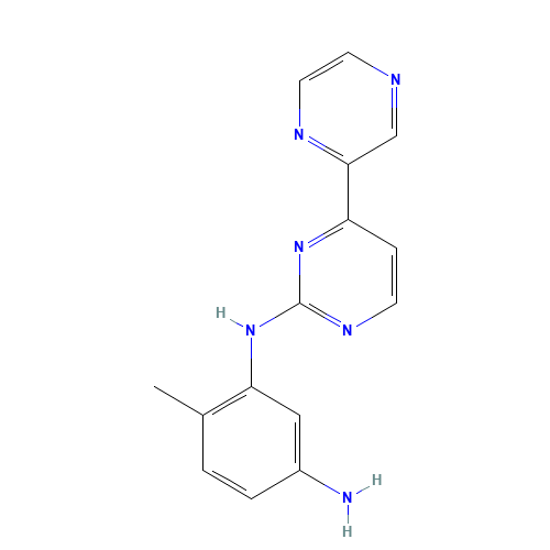 4-methyl-3-N-(4-pyrazin-2-ylpyrimidin-2-yl)benzene-1,3-diamine (CAS: 641615-38-5) - Related Chemical Product