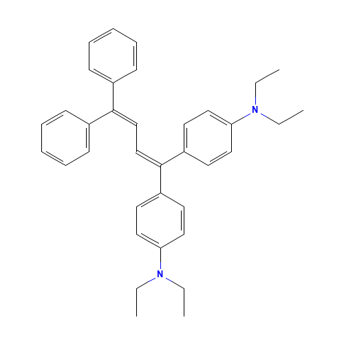 4-[1-[4-(diethylamino)phenyl]-4,4-diphenylbuta-1,3-dienyl]-N,N-diethylaniline (CAS: 109995-82-6) - Related Chemical Product
