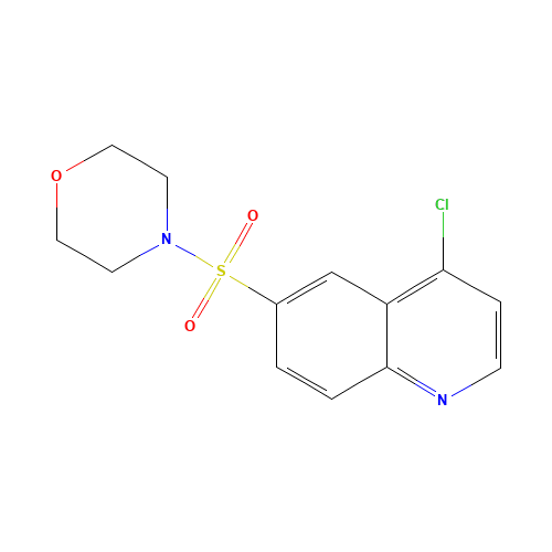 4-(4-chloroquinolin-6-yl)sulfonylmorpholine (CAS: 1023812-28-3) - Chemical Structure and Molecular Formula 