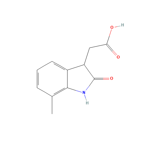 2-(7-methyl-2-oxo-1,3-dihydroindol-3-yl)acetic acid (CAS: 959241-61-3) - Related Chemical Product