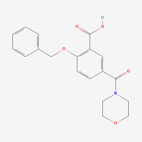 5-(morpholine-4-carbonyl)-2-phenylmethoxybenzoic acid (CAS: 1285516-61-1) - Related Chemical Product