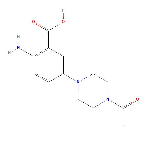 5-(4-acetylpiperazin-1-yl)-2-aminobenzoic acid (CAS: 1092536-85-0) - Related Chemical Product