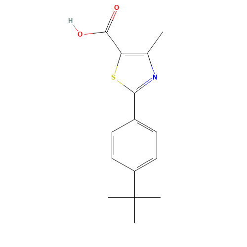 2-(4-tert-butylphenyl)-4-methyl-1,3-thiazole-5-carboxylic acid (CAS: 187999-17-3) - Related Chemical Product