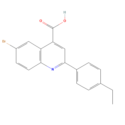 6-bromo-2-(4-ethylphenyl)quinoline-4-carboxylic acid (CAS: 350998-45-7) - Related Chemical Product