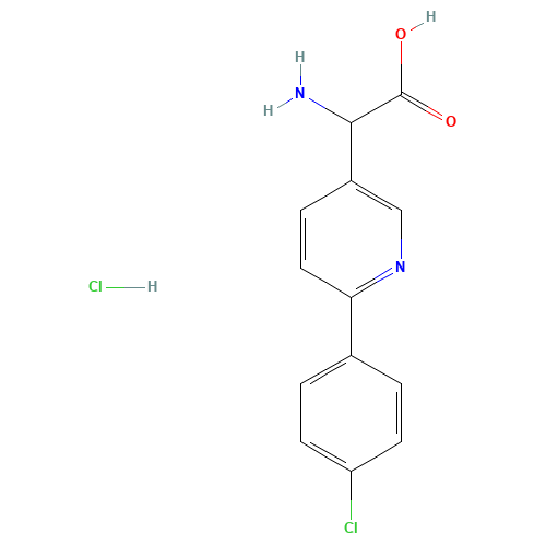 2-amino-2-[6-(4-chlorophenyl)pyridin-3-yl]acetic acid;hydrochloride (CAS: 1137666-85-3) - Related Chemical Product