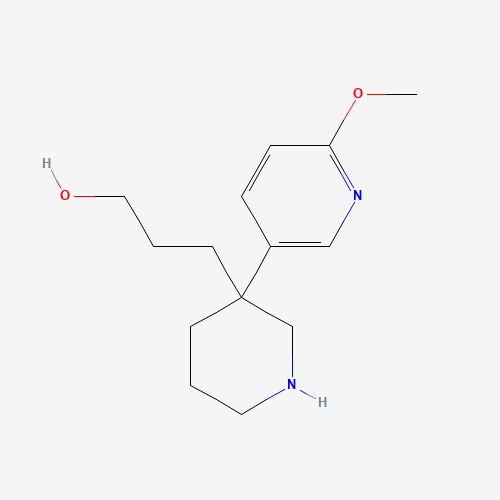 3-[3-(6-methoxypyridin-3-yl)piperidin-3-yl]propan-1-ol (CAS: 1046834-18-7) - Related Chemical Product