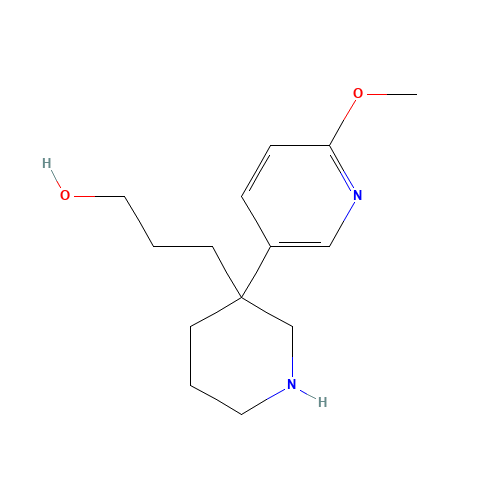 3-[3-(6-methoxypyridin-3-yl)piperidin-3-yl]propan-1-ol (CAS: 1046834-18-7) - Related Chemical Product