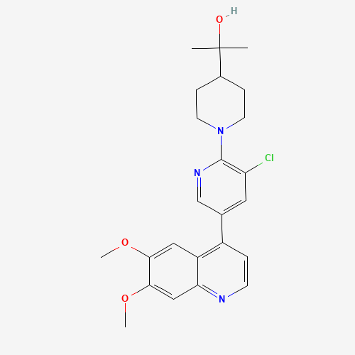 2-[1-[3-chloro-5-(6,7-dimethoxyquinolin-4-yl)pyridin-2-yl]piperidin-4-yl]propan-2-ol (CAS: 1119717-75-7) - Related Chemical Product