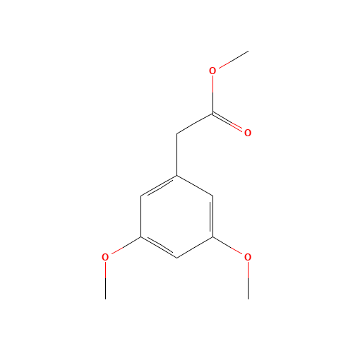 methyl 2-(3,5-dimethoxyphenyl)acetate (CAS: 6512-32-9) - Chemical Structure and Molecular Formula 