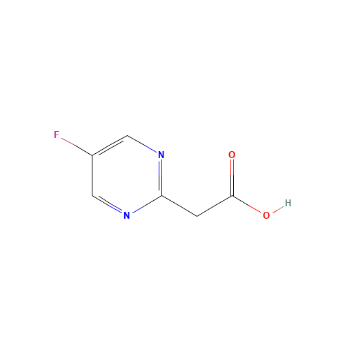 2-(5-fluoropyrimidin-2-yl)acetic acid (CAS: 1196145-38-6) - Chemical Structure and Molecular Formula 