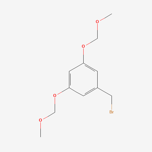 1-(bromomethyl)-3,5-bis(methoxymethoxy)benzene (CAS: 799242-29-8) - Chemical Structure and Molecular Formula 