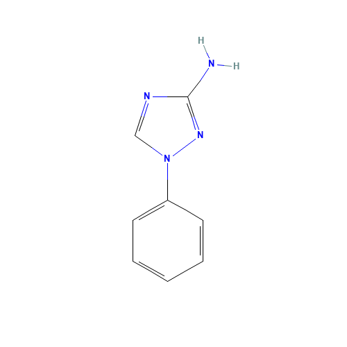1-phenyl-1,2,4-triazol-3-amine (CAS: 1225444-76-7) - Chemical Structure and Molecular Formula 
