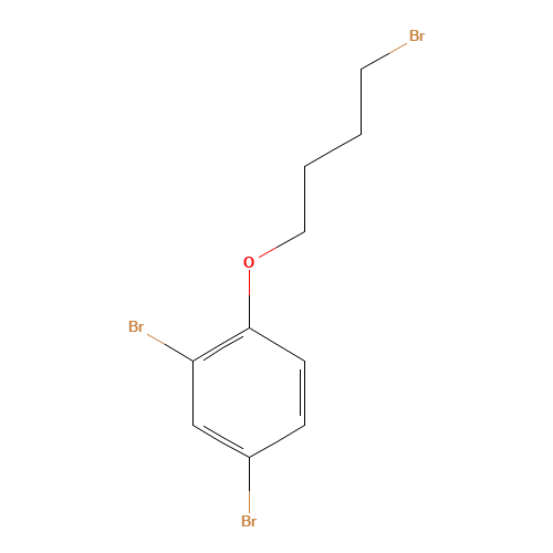 2,4-dibromo-1-(4-bromobutoxy)benzene (CAS: 109210-28-8) - Chemical Structure and Molecular Formula 