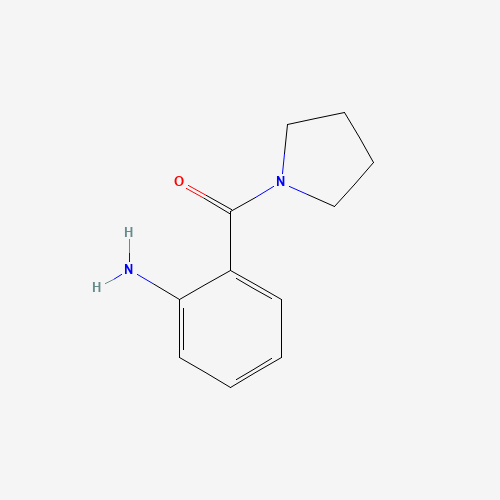 (2-aminophenyl)-pyrrolidin-1-ylmethanone (CAS: 52745-20-7) - Chemical Structure and Molecular Formula 