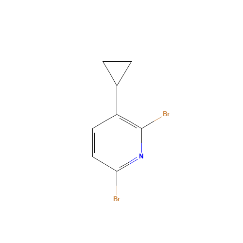 2,6-dibromo-3-cyclopropylpyridine (CAS: 1430329-84-2) - Related Chemical Product