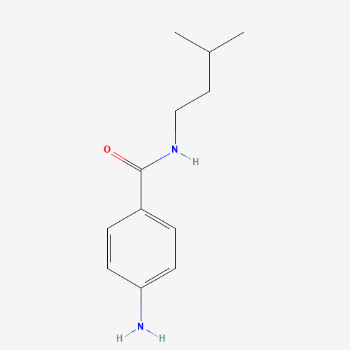 4-amino-N-(3-methylbutyl)benzamide (CAS: 1016704-42-9) - Chemical Structure and Molecular Formula 