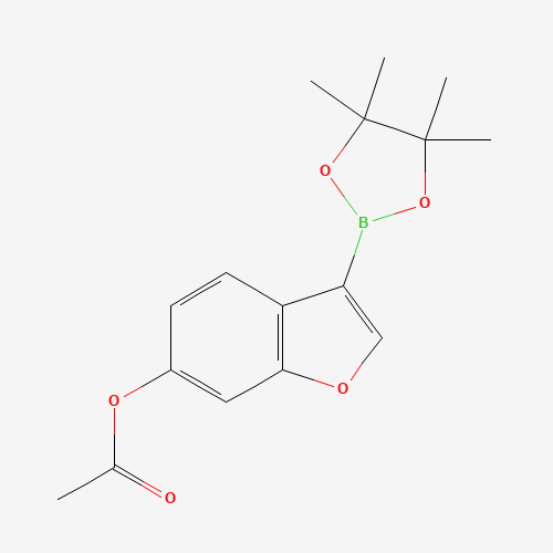 [3-(4,4,5,5-tetramethyl-1,3,2-dioxaborolan-2-yl)-1-benzofuran-6-yl] acetate (CAS: 905971-68-8) - Related Chemical Product