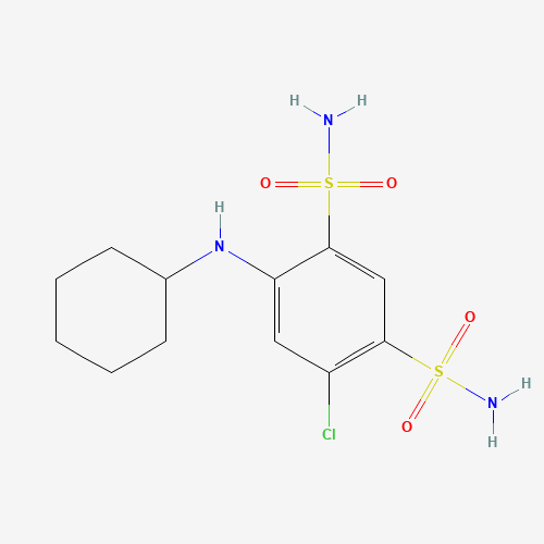 4-chloro-6-(cyclohexylamino)benzene-1,3-disulfonamide (CAS: 14558-87-3) - Related Chemical Product