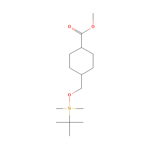 methyl 4-[[tert-butyl(dimethyl)silyl]oxymethyl]cyclohexane-1-carboxylate (CAS: 1308837-69-5) - Related Chemical Product