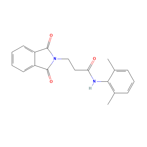 N-(2,6-dimethylphenyl)-3-(1,3-dioxoisoindol-2-yl)propanamide (CAS: 71352-74-4) - Related Chemical Product