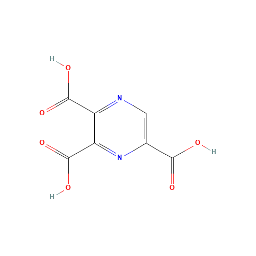 pyrazine-2,3,5-tricarboxylic acid (CAS: 23046-95-9) - Chemical Structure and Molecular Formula 