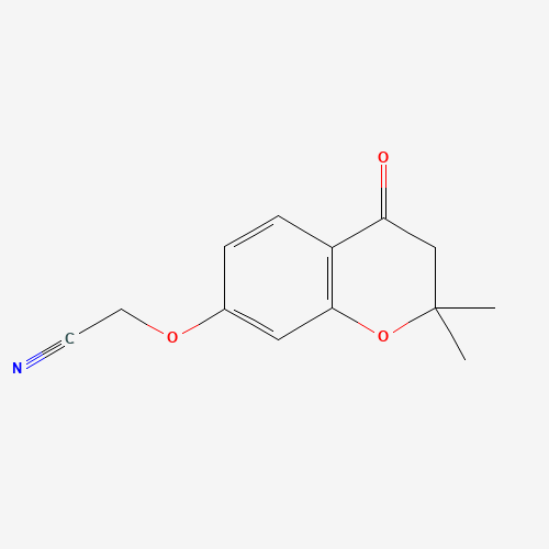 2-[(2,2-dimethyl-4-oxo-3H-chromen-7-yl)oxy]acetonitrile (CAS: 144537-17-7) - Related Chemical Product