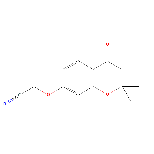 2-[(2,2-dimethyl-4-oxo-3H-chromen-7-yl)oxy]acetonitrile (CAS: 144537-17-7) - Related Chemical Product