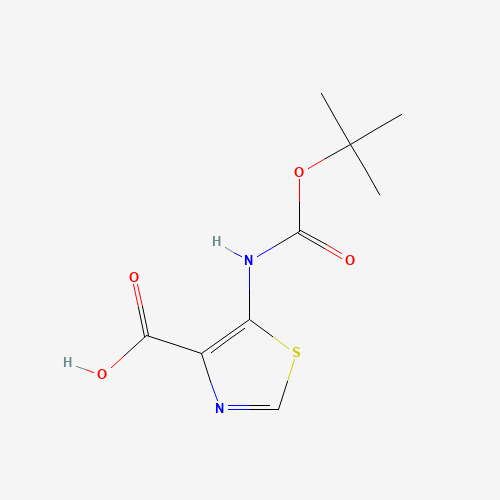 5-[(2-methylpropan-2-yl)oxycarbonylamino]-1,3-thiazole-4-carboxylic acid (CAS: 864436-94-2) - Related Chemical Product