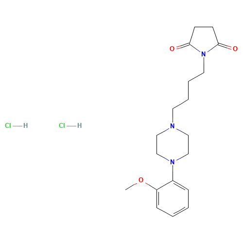 1-[4-[4-(2-methoxyphenyl)piperazin-1-yl]butyl]pyrrolidine-2,5-dione;dihydrochloride (CAS: 159311-94-1) - Related Chemical Product