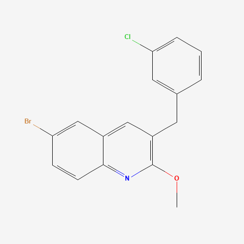 6-bromo-3-[(3-chlorophenyl)methyl]-2-methoxyquinoline (CAS: 930407-02-6) - Related Chemical Product