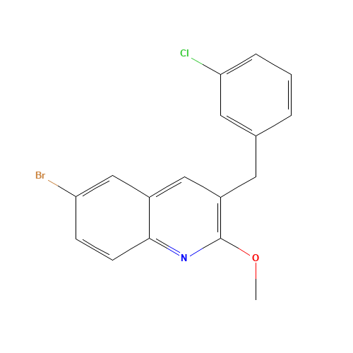 6-bromo-3-[(3-chlorophenyl)methyl]-2-methoxyquinoline (CAS: 930407-02-6) - Related Chemical Product