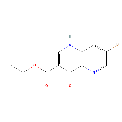 ethyl 7-bromo-4-oxo-1H-1,5-naphthyridine-3-carboxylate (CAS: 64436-97-1) - Related Chemical Product