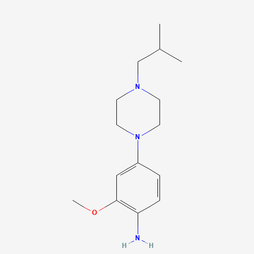 2-methoxy-4-[4-(2-methylpropyl)piperazin-1-yl]aniline (CAS: 1116229-03-8) - Related Chemical Product