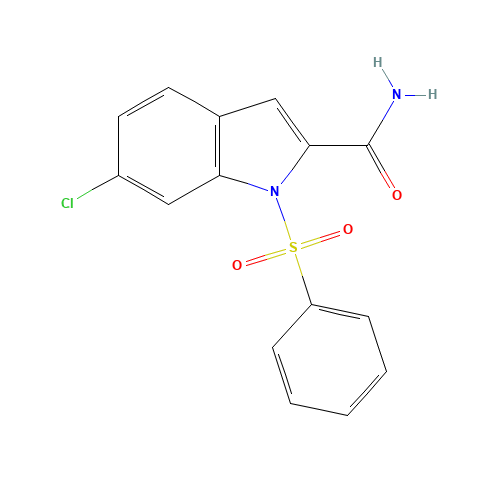 1-(benzenesulfonyl)-6-chloroindole-2-carboxamide (CAS: 540740-48-5) - Related Chemical Product