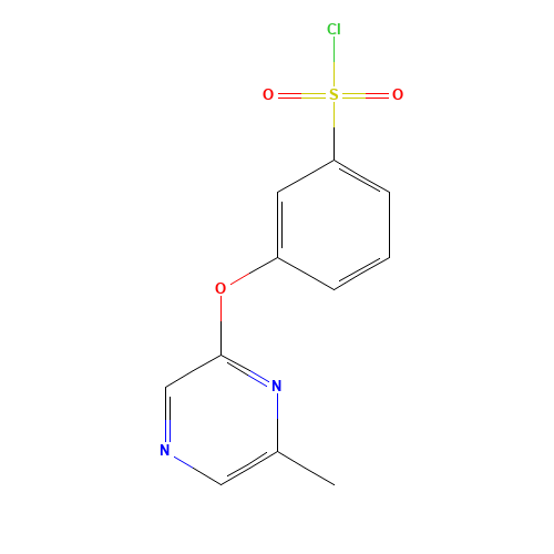 3-(6-methylpyrazin-2-yl)oxybenzenesulfonyl chloride (CAS: 926921-65-5) - Related Chemical Product