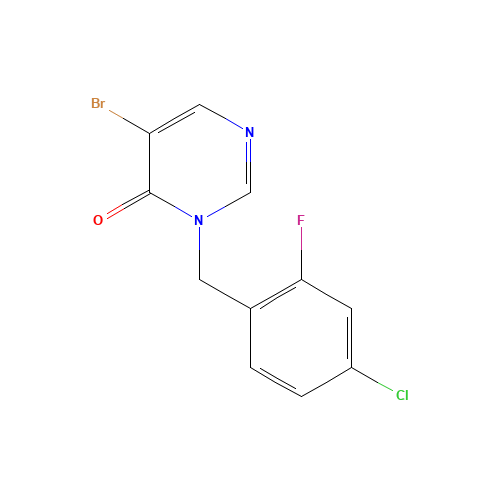 5-bromo-3-[(4-chloro-2-fluorophenyl)methyl]pyrimidin-4-one (CAS: 960298-37-7) - Related Chemical Product