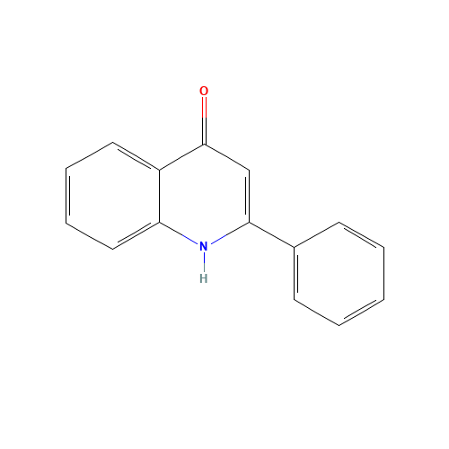 2-phenyl-1H-quinolin-4-one (CAS: 14802-18-7) - Chemical Structure and Molecular Formula 