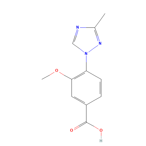 3-methoxy-4-(3-methyl-1,2,4-triazol-1-yl)benzoic acid (CAS: 1243205-02-8) - Related Chemical Product