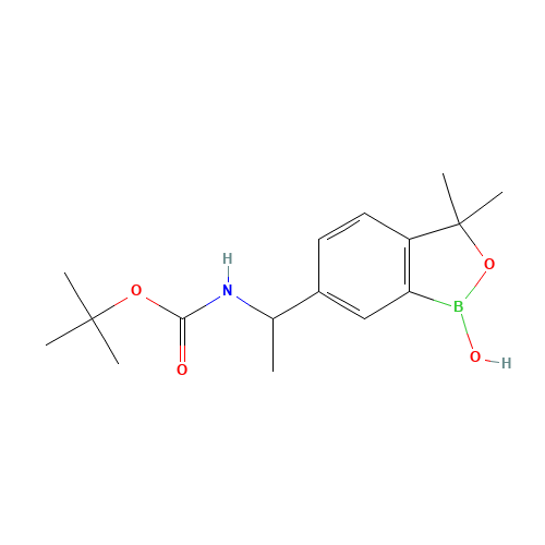 tert-butyl N-[1-(1-hydroxy-3,3-dimethyl-2,1-benzoxaborol-6-yl)ethyl]carbamate (CAS: 1437052-70-4) - Related Chemical Product
